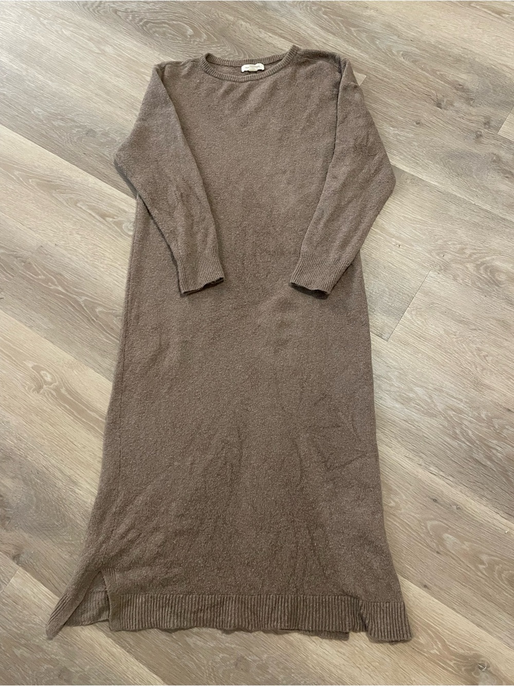 Treasure & Bond Gray Maxi Sweater Dress Small